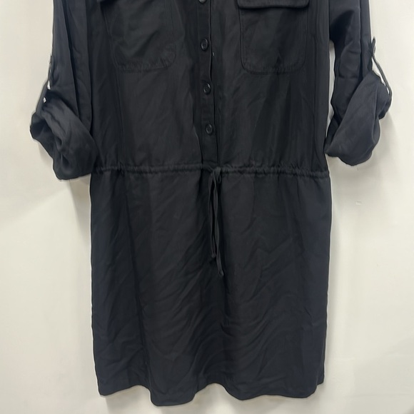 Max Studio black mini shirt dress XL - Picture 4 of 6